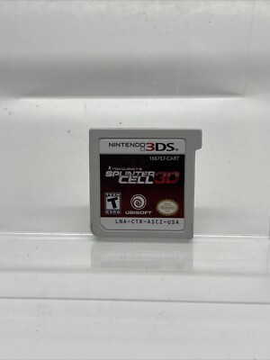 Tom Clancy's Splinter Cell 3D (Nintendo 3DS, 2011) Cartridge Only Tested! Works