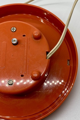 Orologio da parete Groovy General Electric anni 60 epoca George Nelson 6” arancione vedi video - Foto 7 di 11