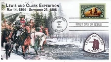 AO-3854-11, 2004, Lewis and Clark Expedition FDC, Add On Cachet, Ilwaco WA, SC 3