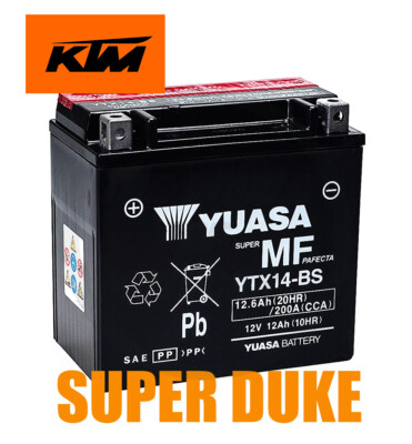 BATTERIA YUASA YTX14-BS (SIGILLATA CON ACIDO A CORREDO - Foto 11