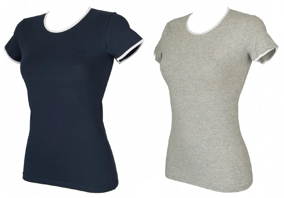T-Shirt Kurzarm Damen Shirts Sweater rund Hals Baumwolle D&G DOLCE & GABBANA Art - Bild 1 von 1