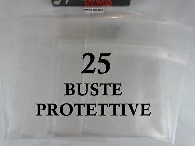 Protective Sleeves For Super Nintendo SNES Video Games Pack Of 25 Sleeves