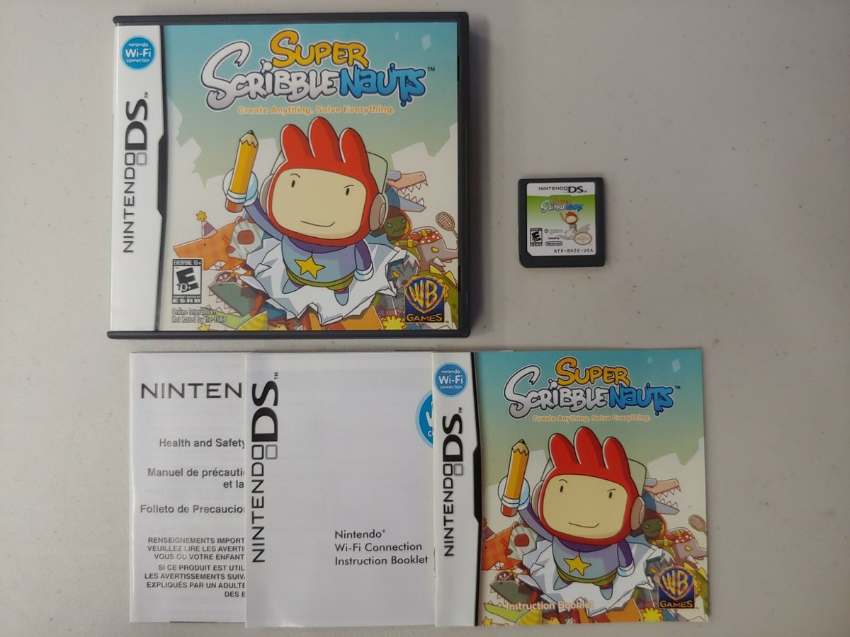 Super Scribblenauts (Nintendo DS, 2010) WB Games writing puzzle
