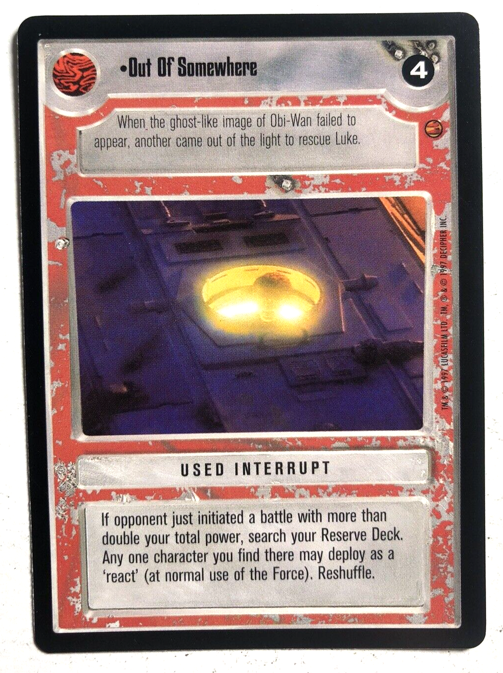 Star Wars CCG Out Of Somewhere Cloud City LIGHT SIDE Decipher SWCCG NEAR MINT NM-image