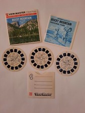 Vintage GAF View Master Reels Rocky Mountain National Park w/sleeve paperwork