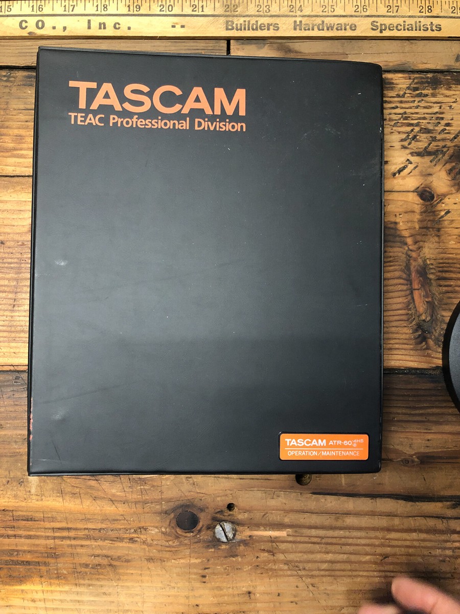 Tascam ATR-60 -4HS -8 Recorder / Reproducer Owner and Tascam ATR-60 -4HS -8 Recorder / Reproducer Owner and
