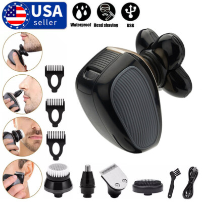 #ad #ad 5 IN 1 4D Rotary Electric Shaver Rechargeable Bald Head Hair Beard Trimmer Razor $17.70