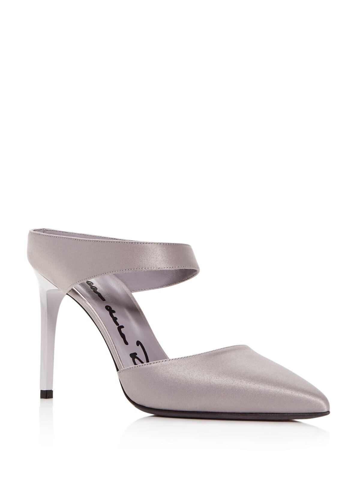 Женские серые шлепанцы на шпильке OSCAR DE LA RENTA 39