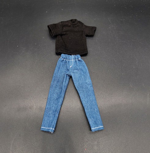 1/12 Scale Soldier Clothes Accessories Jeans T-shirt Suit Model for 6" Doll - Picture 4 of 9