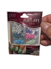 Cina Nail Art Kit Decals Self Adhesive Sticker Petal Pusher Floral Flower Cute