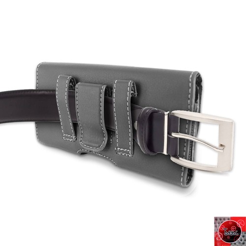 #1 Belt Clip Holster Leather Pouch Case For Samsung Galaxy Note 4/5/ S7 edge - Picture 3 of 5