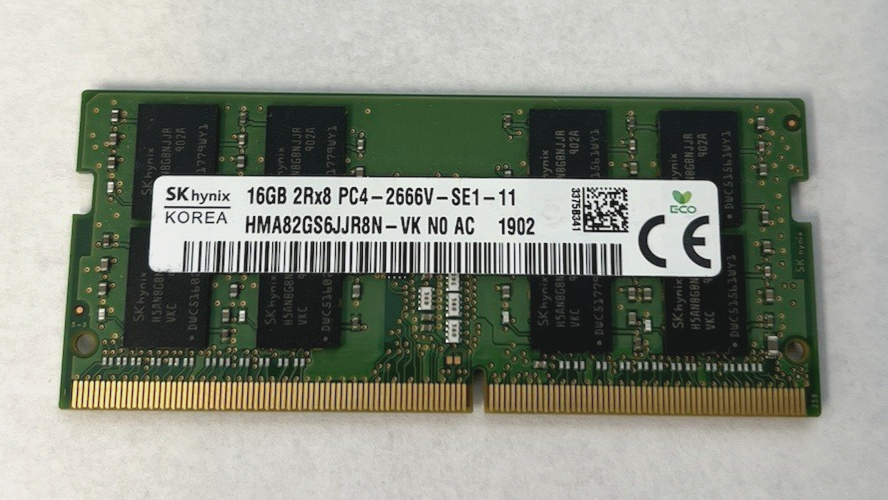 SK Hynix 16GB 2Rx8 PC4-2666V-SE1-11 Laptop RAM DDR4 SK Hynix 16GB 2Rx8 PC4-2666V-SE1-11 Laptop RAM DDR4