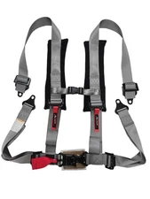 NEW! Silver 4 Point Harness for Safety Off Road Use-RZR 200-FAST SHIPPING!