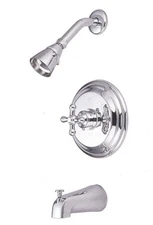 Kingston Brass KB363.AX Restoration Tub and Shower Trim Package - Chrome