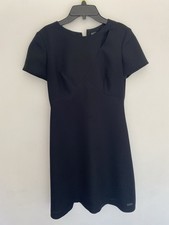Liz Claiborne Dresses Petite Size4 Little Black Dress W/ Cap Sleeves Zip Up 