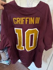 Robert Griffin III Washington Redskins Throwback Jersey size 56 Signed