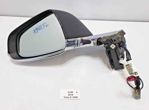 ✅ 2012-2020 OEM Tesla Model S Left Driver Door Exterior Side Mirror Black PMBL*