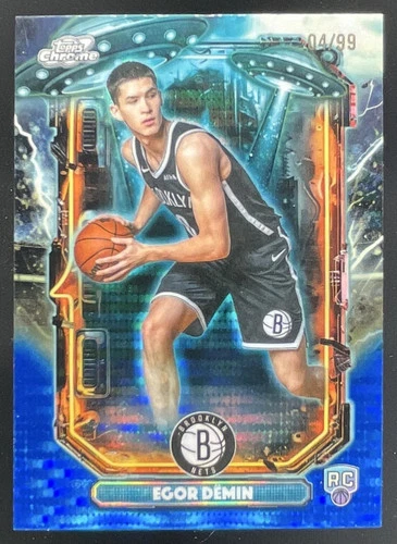 2025-26 Topps Cosmic Chrome Extraterrestrial Talent Blue Moon Egor Demin RC /99