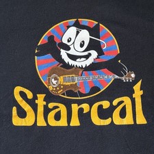 STARCAT Felix The Cat Jerry Garcia Dead Cover Band T-Shirt. MEDIUM Preowned NV