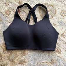 Lululemon High Support Sports Bra Black 36 DD Adjustable Racerback Wireless