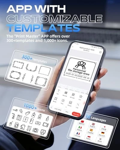 Bluetooth Label Maker M108 - Thermal Printer for Home & Small Business Organization Bluetooth Label Maker M108 - Thermal Printer for Home & Small Business Organization