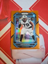 2022 Panini Prizm Football Orange Prizm Rookie Ikem Ekwonu /249