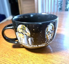 Star Wars 24 oz Oversized Ceramic Mug Darth Vader R2-D2 Chewbacca EUC