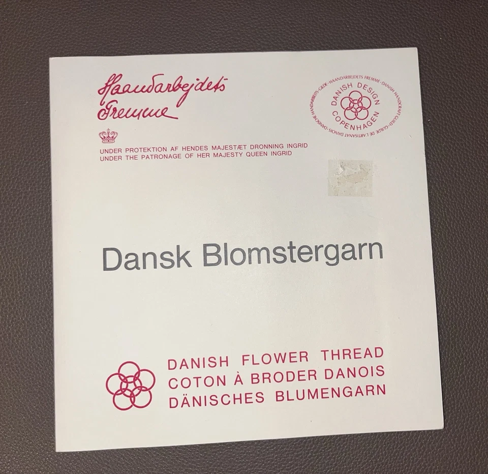 Danish Flower Thread Color Card Chart 99 Sampler Dansk Blomstergarn Vintage - Image 2 of 3