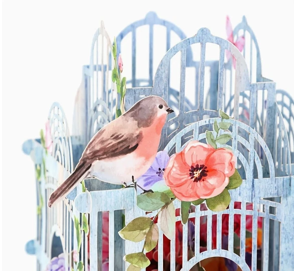 TARJETA EMERGENTE 3D - Castillo de dulces, diseño único de dulces y pasteles Foto 2 de 3