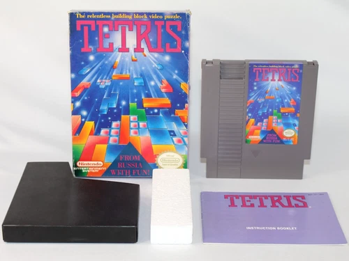 Tetris NES Nintendo Complete CIB! Authentic! Tested! Good Condition! Nice!