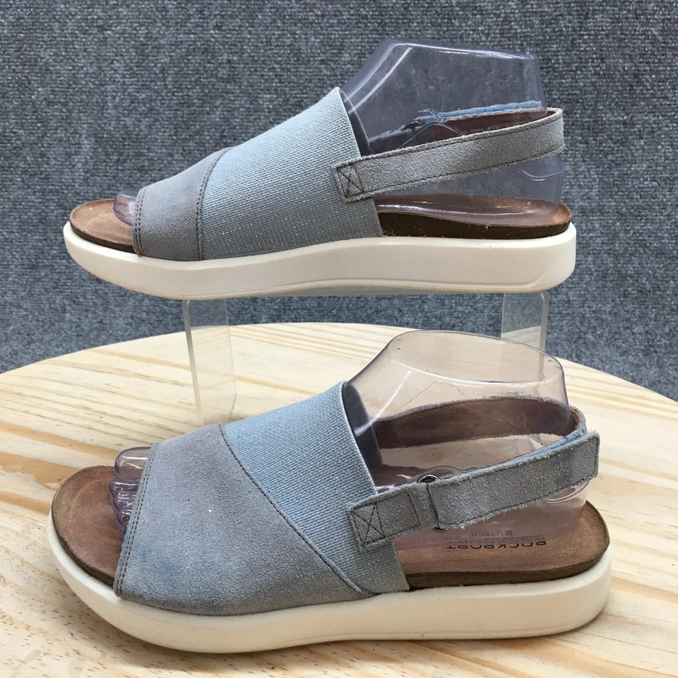 Sandalias Rockport para mujer 7,5 M Kyra con cordones de cuero azul informales cómodas CI4824 Foto 2 de 4