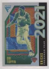 2020-21 Panini Flux Freshman Year Silver Prizm Obi Toppin #23 0a06