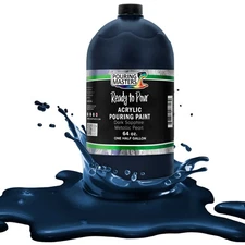 Pouring Masters Dark Sapphire Blue Metallic Pearl 64oz Water-Based Acrylic Paint