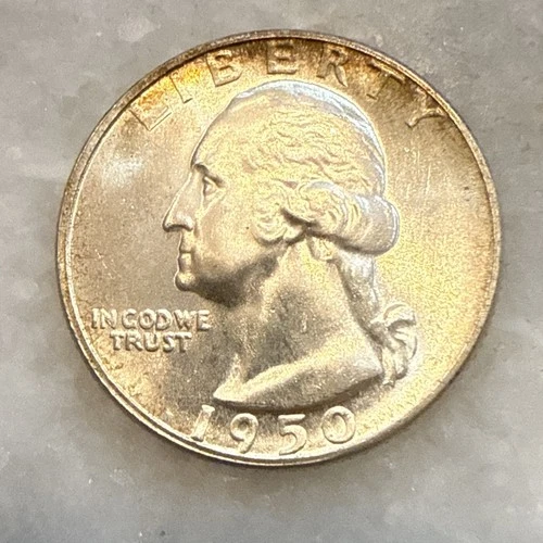 1950 S Washington Quarter BU