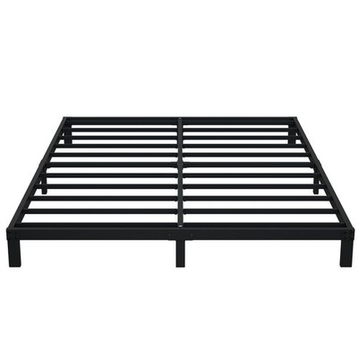 7 Inch Full Bed Frame No Box Spring Need, Low Profile Metal Platform Full Siz...