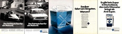 3w50563/ Lot Reklame aus 1973   ARAL
