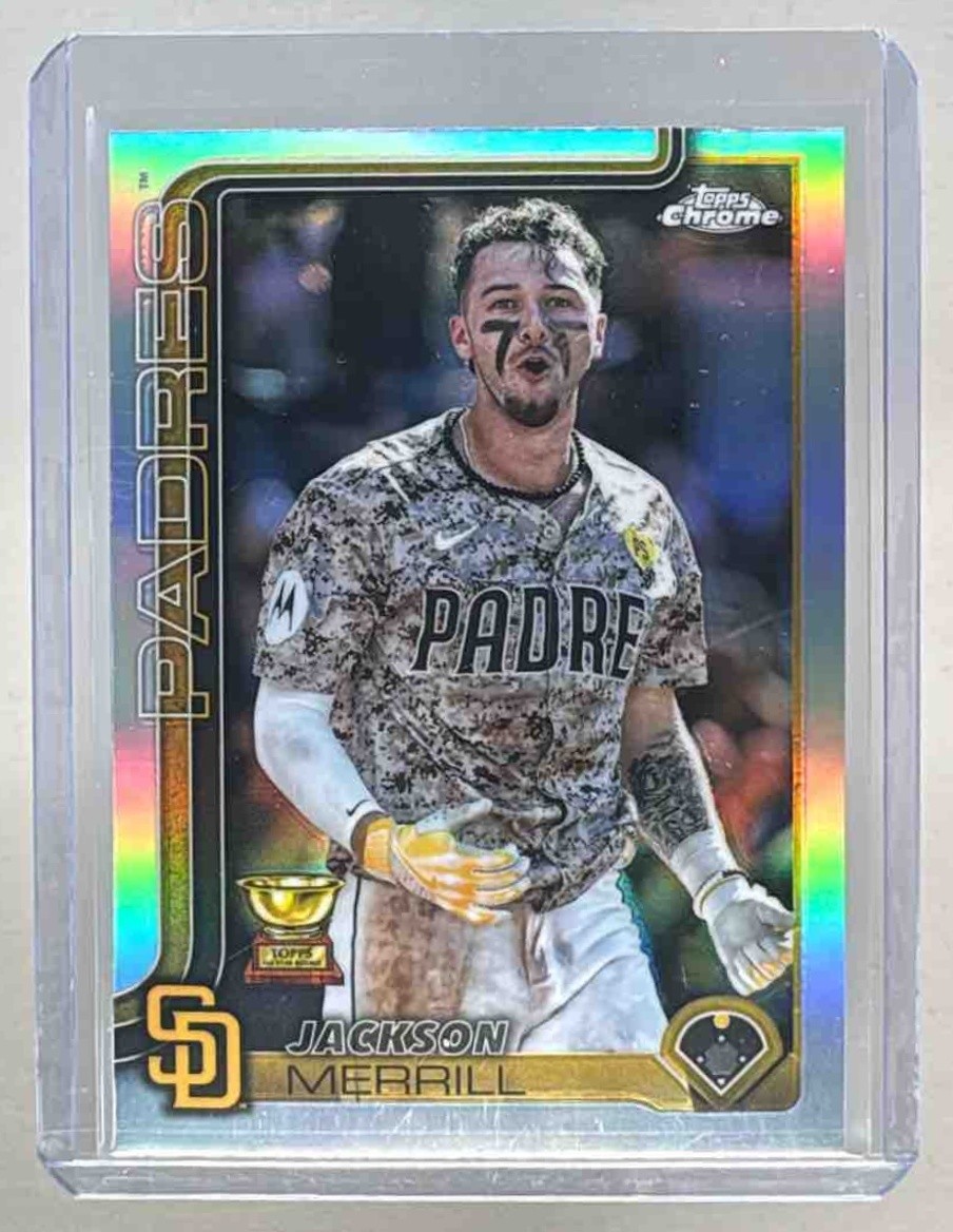 Jackson Merrill 2025 Topps Chrome #61 Image Variation Refractor SP