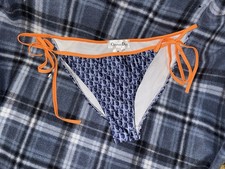 Authentic Dior Women s Bikini Bottoms Blue W/...
