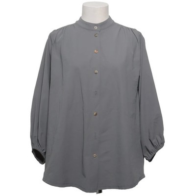 Penn & Ink, Bluse, Größe: 40, Grau, Elasthan/Polyamid, Einfarbig, Damen #CTa
