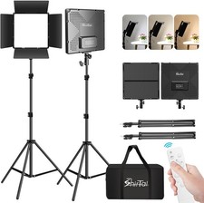 LED Videoleuchte Fotolicht Selfie Licht Lampe mit Stativ Live Streaming TikTok