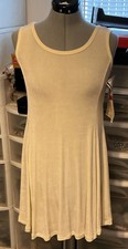 90’s Betsey Johnson Ivory Knit Fit & Flare Scoop Neck Sleeveless Dress M
