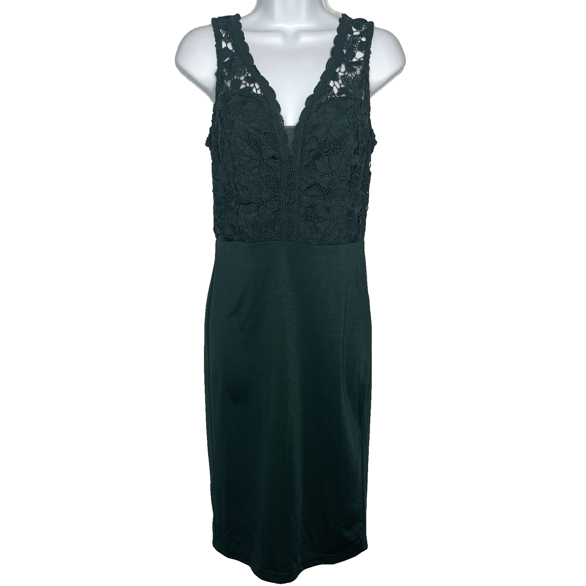 slim fit dress slacks Dark Green 1960s Lace Off-shoulder Dress main image 0