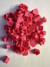 Heart Shaped Tattoo Ink Cups Caps Medium 13 100pcs Plastic Disposable