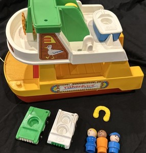 Vintage Fisher Price Little People 1978 FERRY BOAT #932 99% Compete