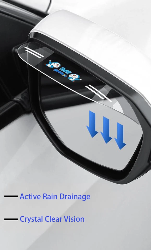 Espejo retrovisor lateral coche protector de lluvia visera de cejas transparente para Mercedes-Benz Foto 3 de 4