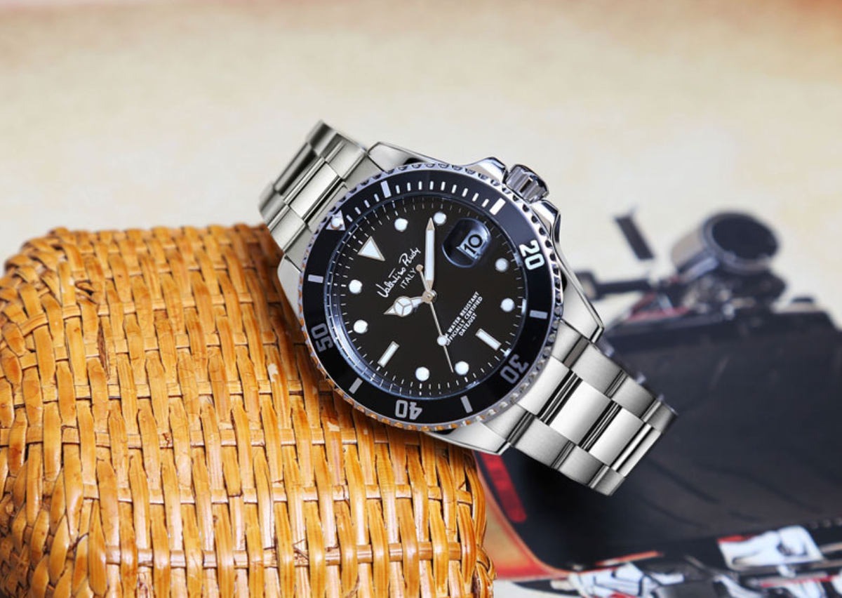Valentino Rudy VR6617B-BKWT Men's Metal Watch | eBay