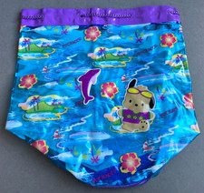 2002 vintage SANRIO Pochacco BUCKET TOTE BAG new unused Tropical dolphin islands