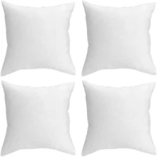 20 x 20 Throw Pillow Insert - Pack of 4 White, Down Alternative Pillow Insert...