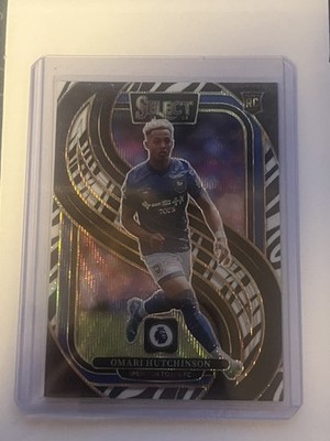 2024-25 Panini Select EPL OMARI HUTCHINSON Rookie Zebra SSP