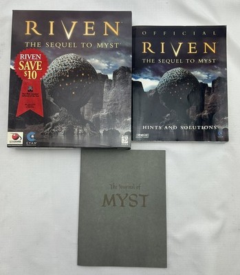 1997 Riven: The Sequel to Myst PC Game Brand New with Game Guide and Journal